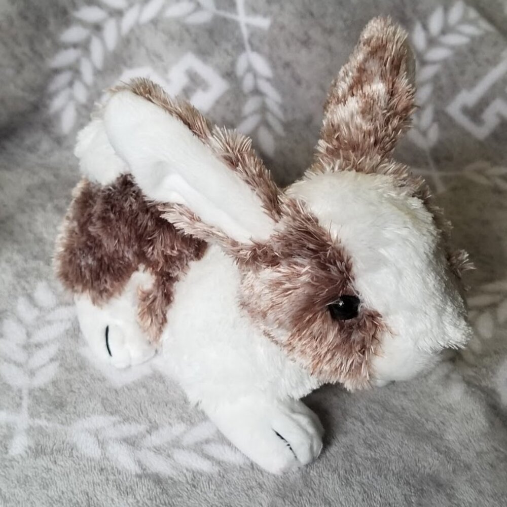 Wishpets Plush Harvey the Rabbit Stuffed Animal Brown White Vintage Y2K 2004